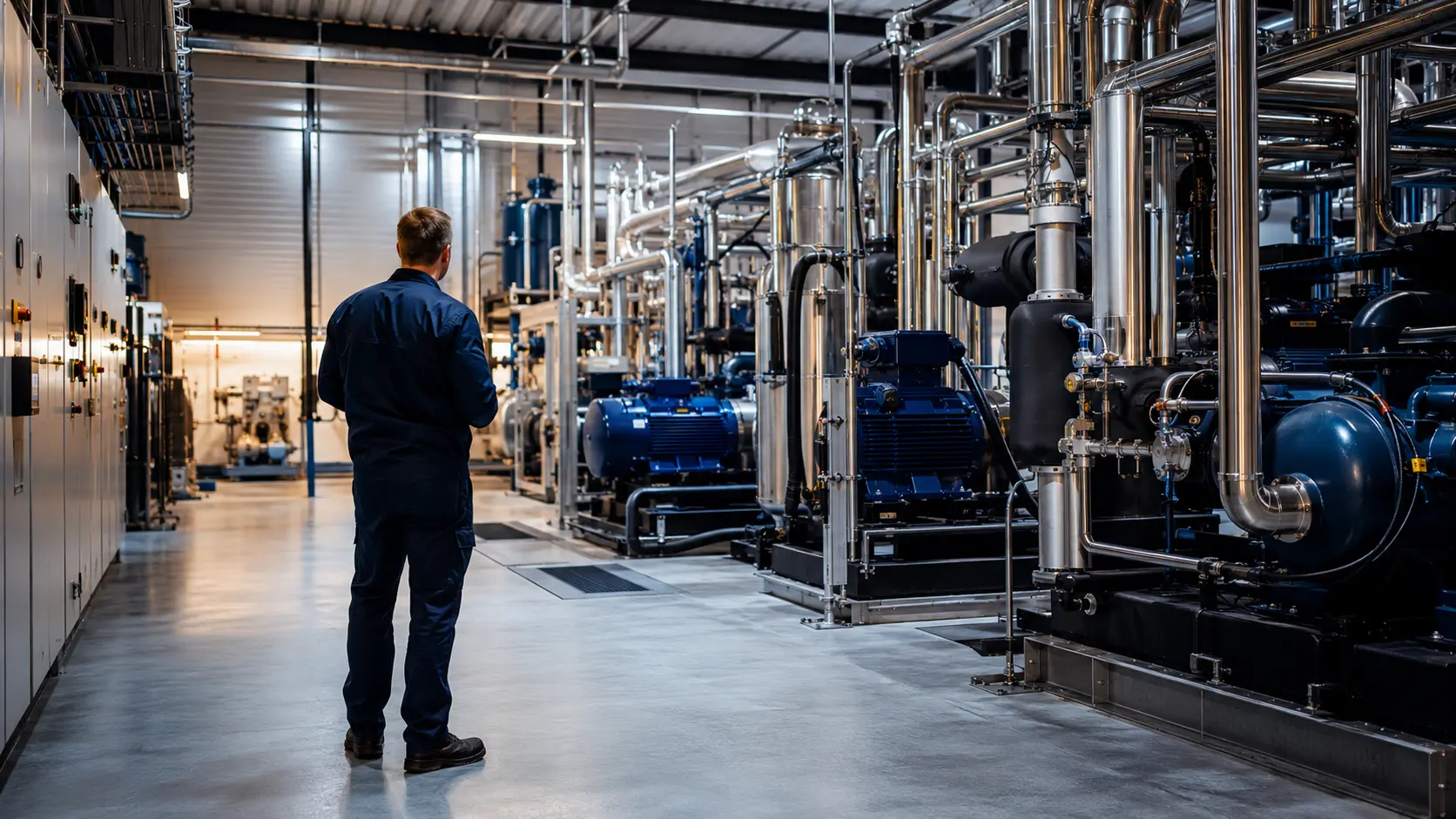 Industrial HVAC, refrigeration and dairy plant systems
